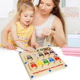Juego Magnético de Números y Colores, Montessori, 3 Años+
