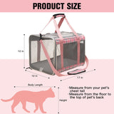 Transportadora de Gato EXPAWLORER, Suave, Aprobada, Grande