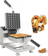 Máquina de Waffles Bubble, 1200W, Teflón, 122-572℉, Comercial