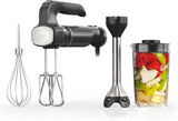 Batidora de Mano Ninja, Licuadora de Inmersión, Sistema de Batidora de Potencia Foodi, 750 Watts, Combo Batidora y Mezcladora con Varillas, Batidores y Vaso de 3 Tazas, 120V, Negro CI101