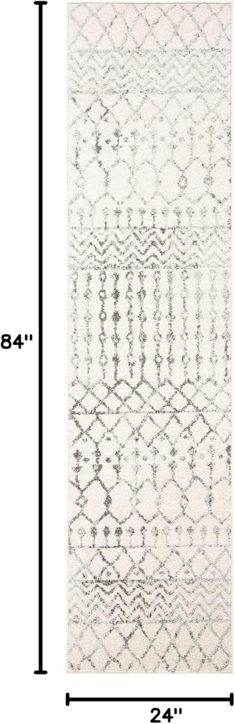 Alfombra Runner Tulum - Diseño Boho, Fácil Cuidado, TUL270A
