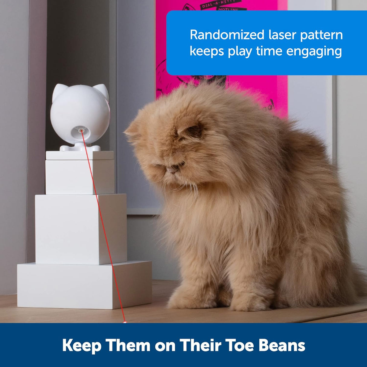 Juguete láser automático para gatos interactivo patrón láser