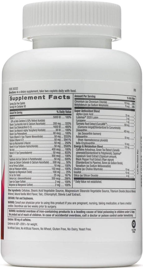 Suplemento GNC Multivitamínico ultra megaenergético 180 und