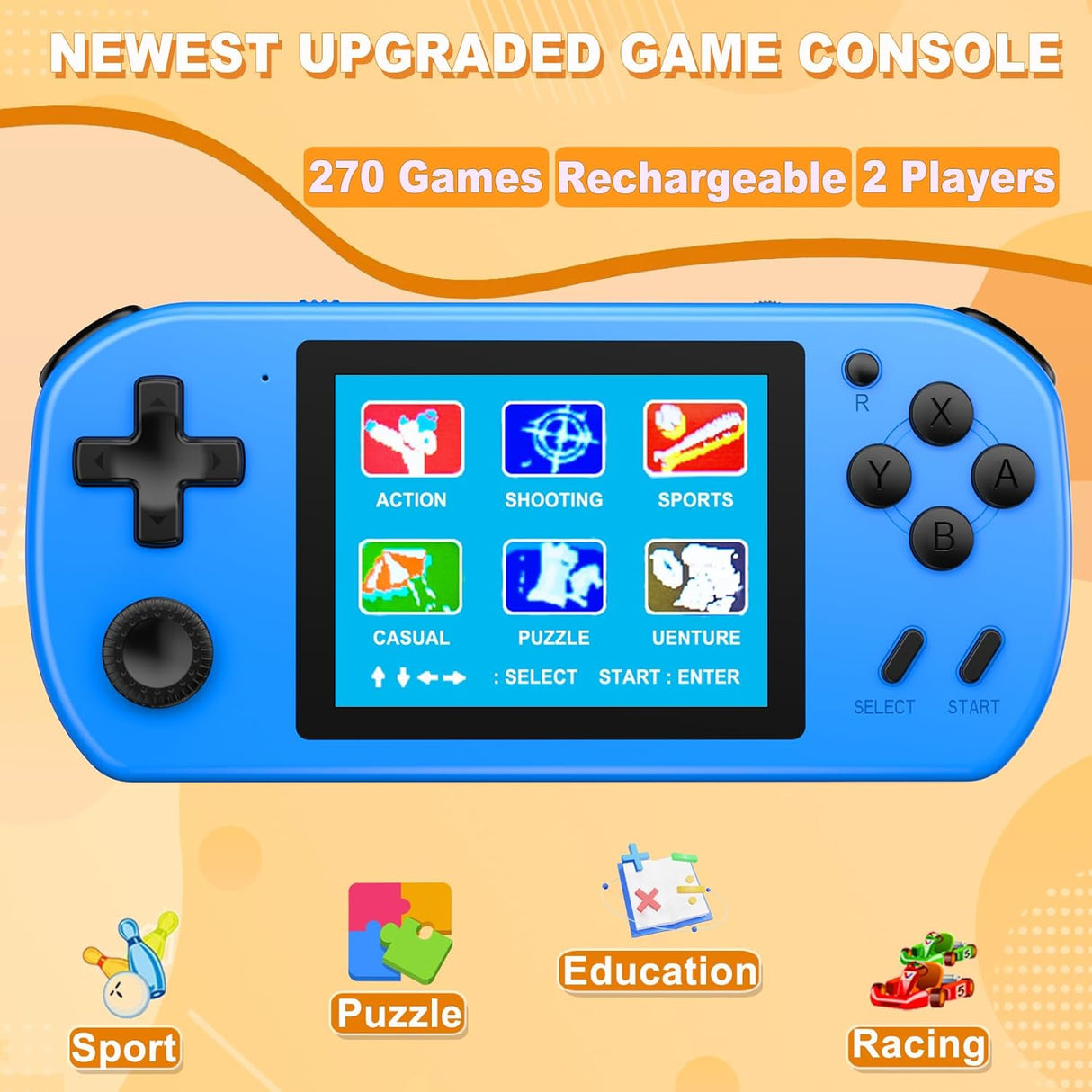 Consola de juegos de 270 videojuegos retro CULAGEiMi