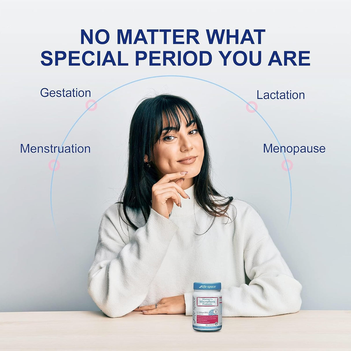 Life-Space Suplemento probiótico de microflora para mujer