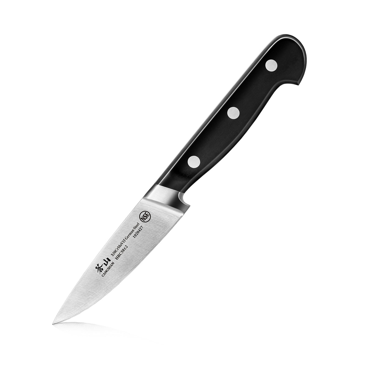 Cuchillo de corte alemán de acero forjado, hoja de 3.5