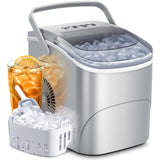 Máquina de Hielo AGLUCKY, 26.5Lbs/24H, Cubos en 6 Minutos