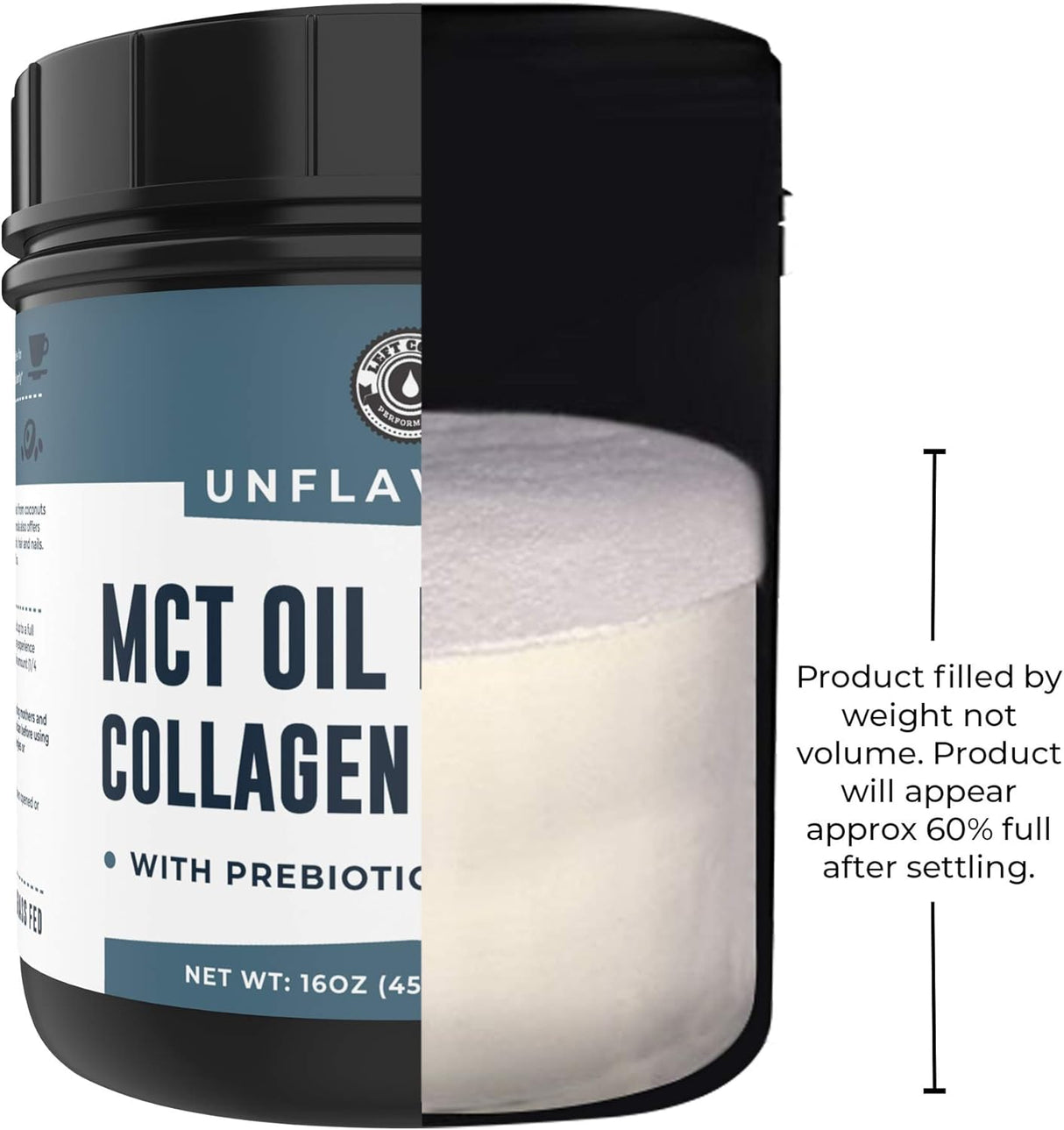 Suplementos Aceite MCT en polvo + péptidos de colágeno keto