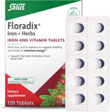 Floradix Tabletas de Hierro con Ácido Fólico y Vitamina C - 120u