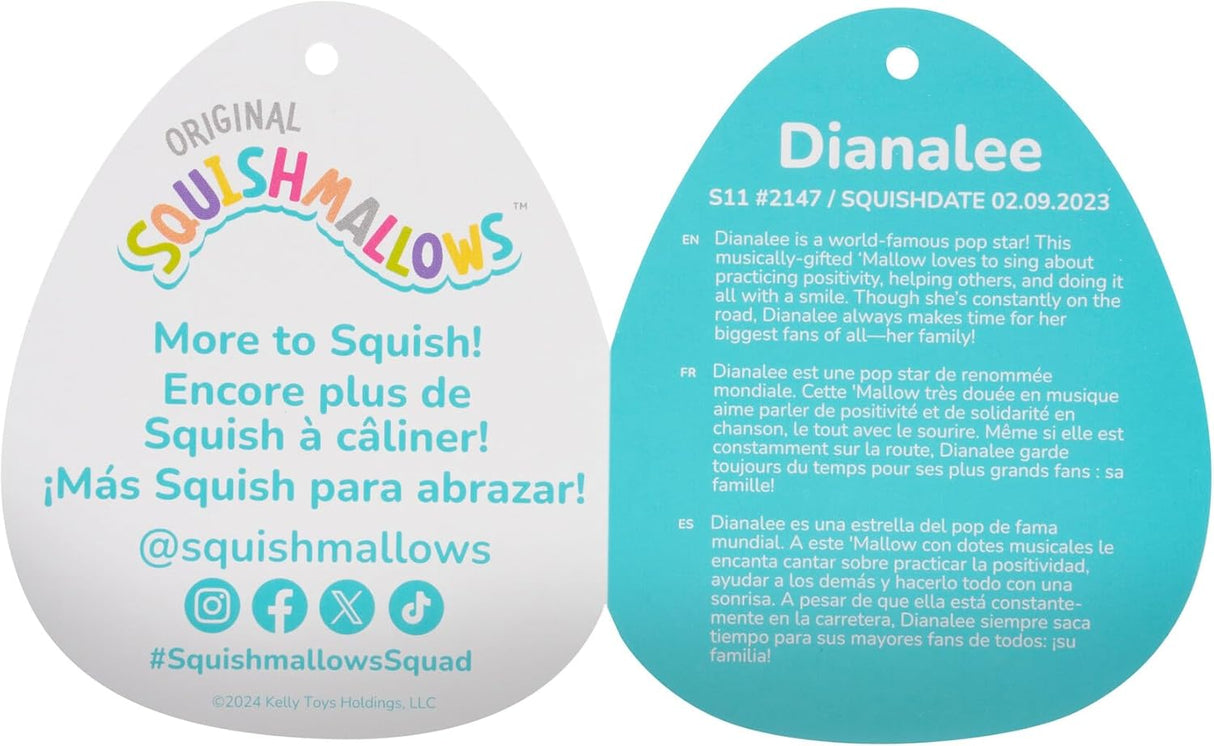 Squishmallows 12 pulgadas Dianalee Chipmunk - Jazwares Oficial