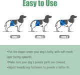 wegreeco Pañales lavables para el vientre para perros machos Pañales lavables para perros machos