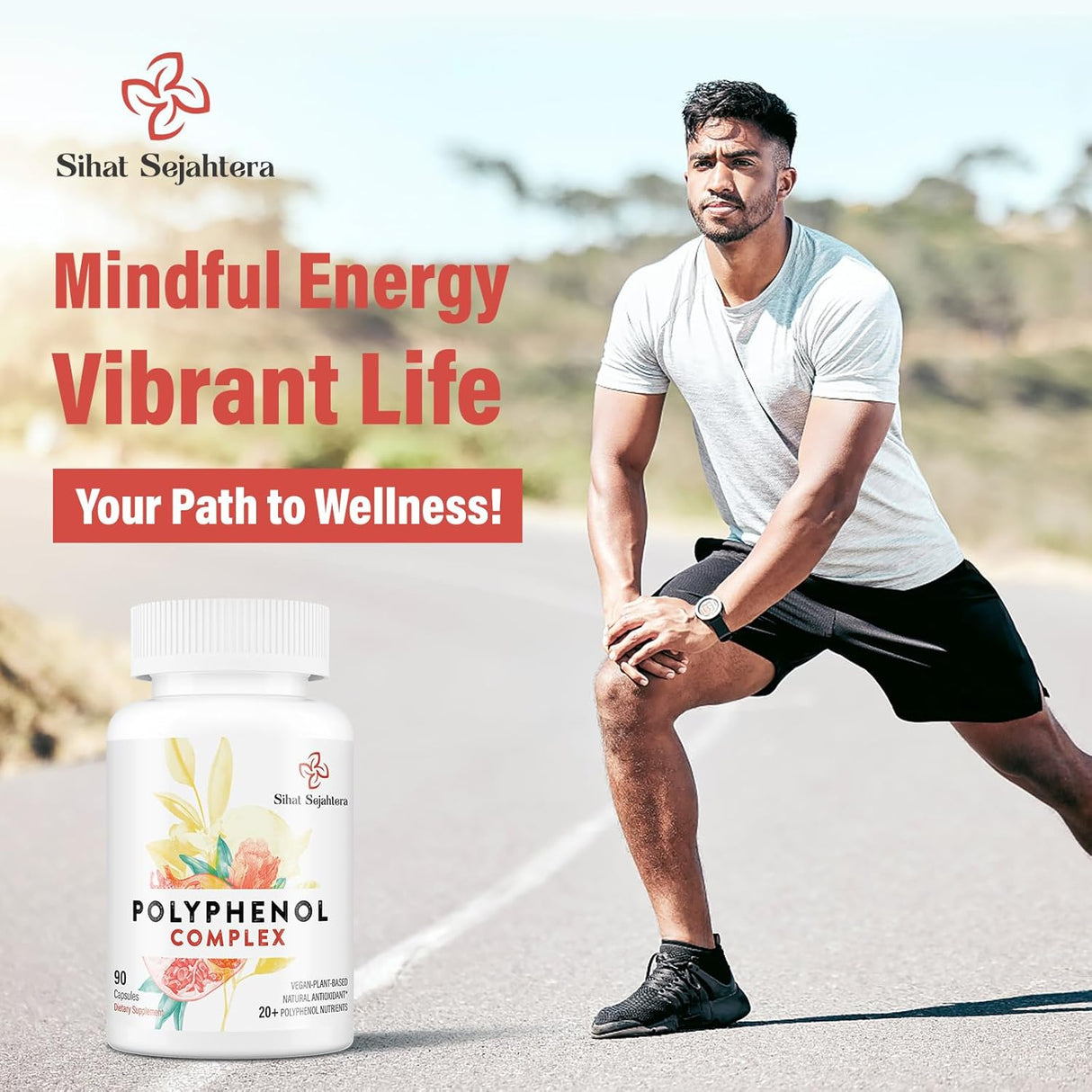 Suplemento de Polifenoles 67,500 MG  Antioxidantes y Energía