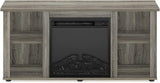Soporte para TV con chimenea y almacenamiento, Jensen
