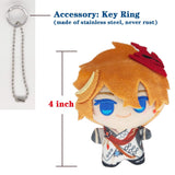 Peluches de tamaño pequeño de llavero Genshin Impact Figure