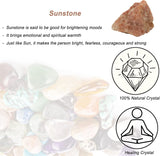 Cristales de Sunstone Naturales, Rústicos para Sanación