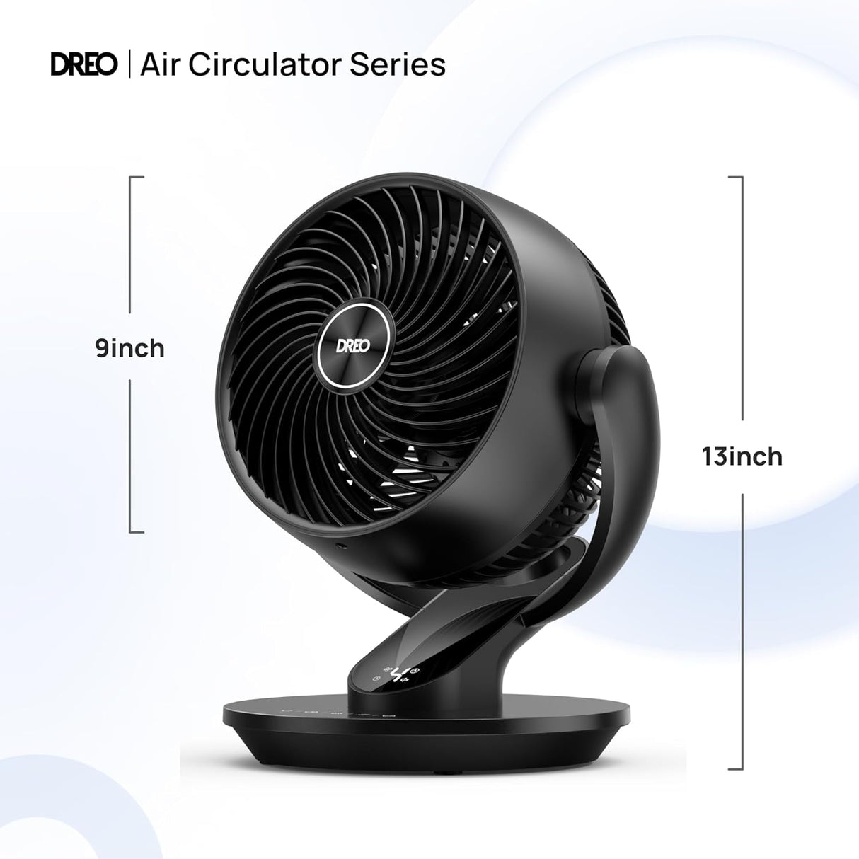 Ventilador Dreo 13 Oscilante, 4 Velocidades, 8H Temporizador