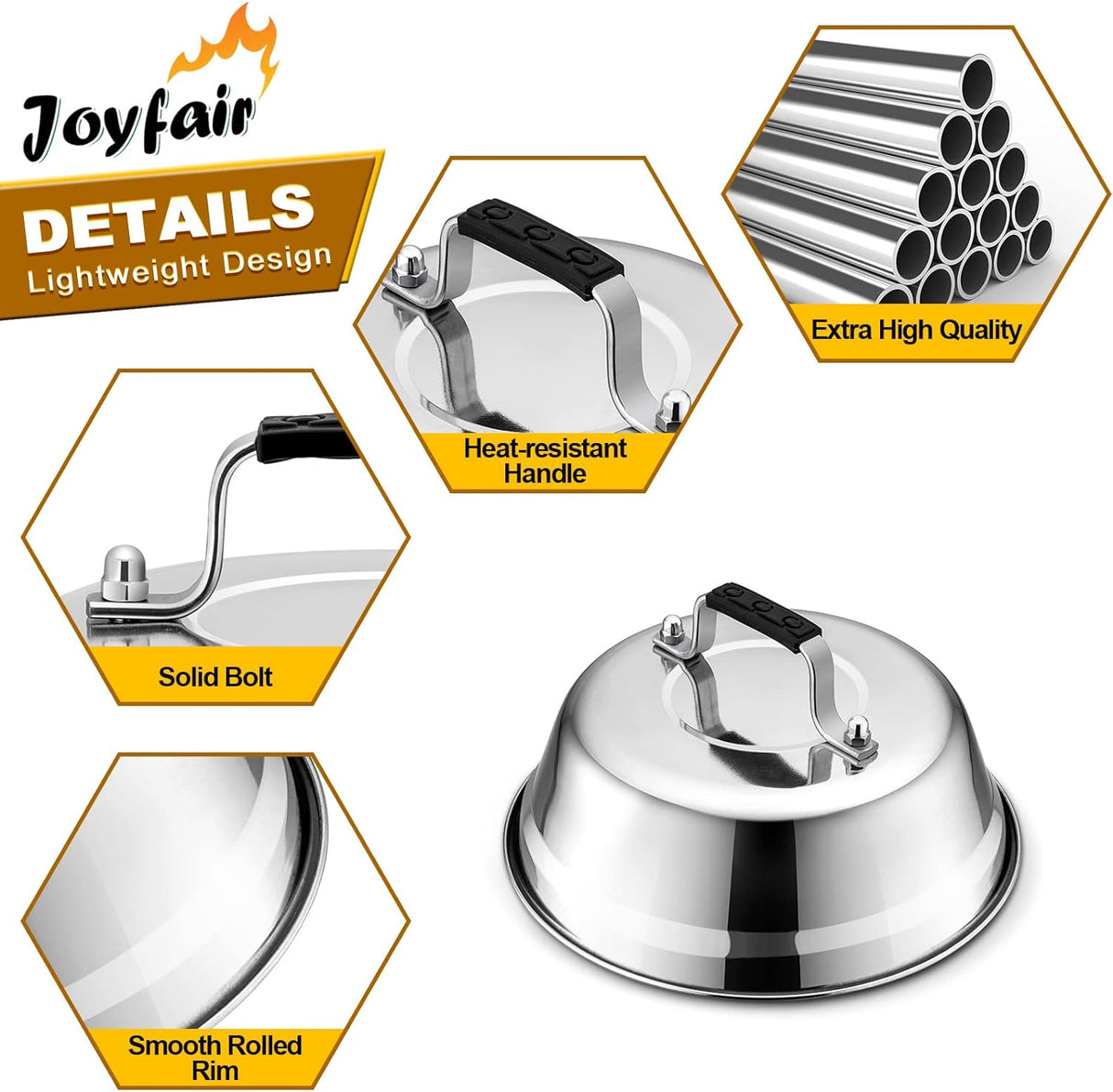 Joyfair Set de Tapas de Metal, 9 para BBQ, 2 Piezas
