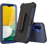 Funda compatible con Samsung Galaxy A13 5G (no para A13 4G), con clip de cinturón, resistente, resistente a prueba de golpes, protección de cuerpo completo, función atril, funda para Samsung Galaxy A13 5G (azul)