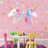 Adhesivo Pared Unicornio Grande, Decoración para Niñas