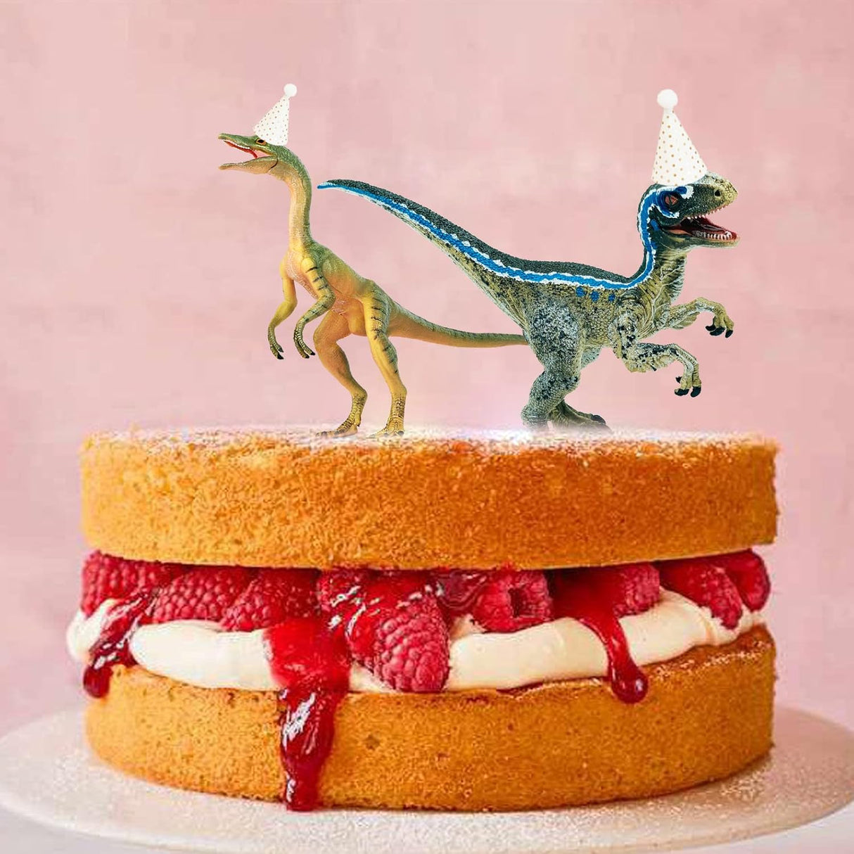 Juguetes de dinosaurios Gemini&amp;Genius, figuras realistas, 2 pcs