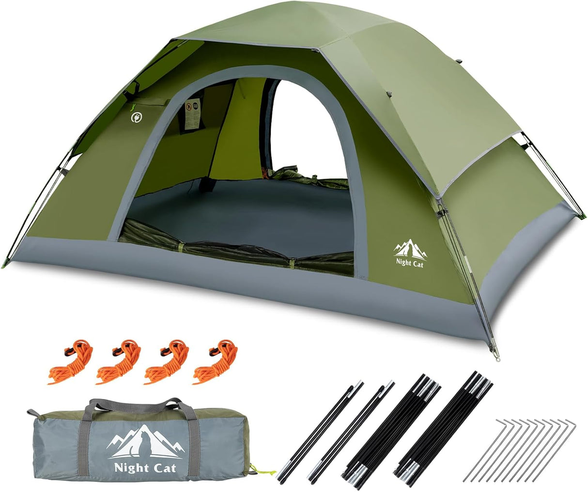 Tienda Nocturna: Tienda Camping 1-2 Personas, Compacta y Ligera