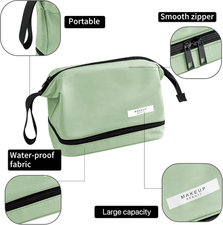 porta maquillaje color verde Queboom