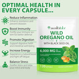 Aceite de Orégano con Semilla Negra 2Pack, Orgánico, 240 cápsulas