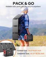 Generador Solar Portátil 200W, Estación de Energía 146Wh