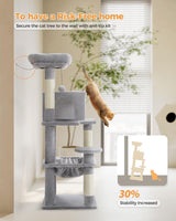 Árbol para Gatos PETEPELA, 5 Niveles, Marco Metálico, Modelo 45.7