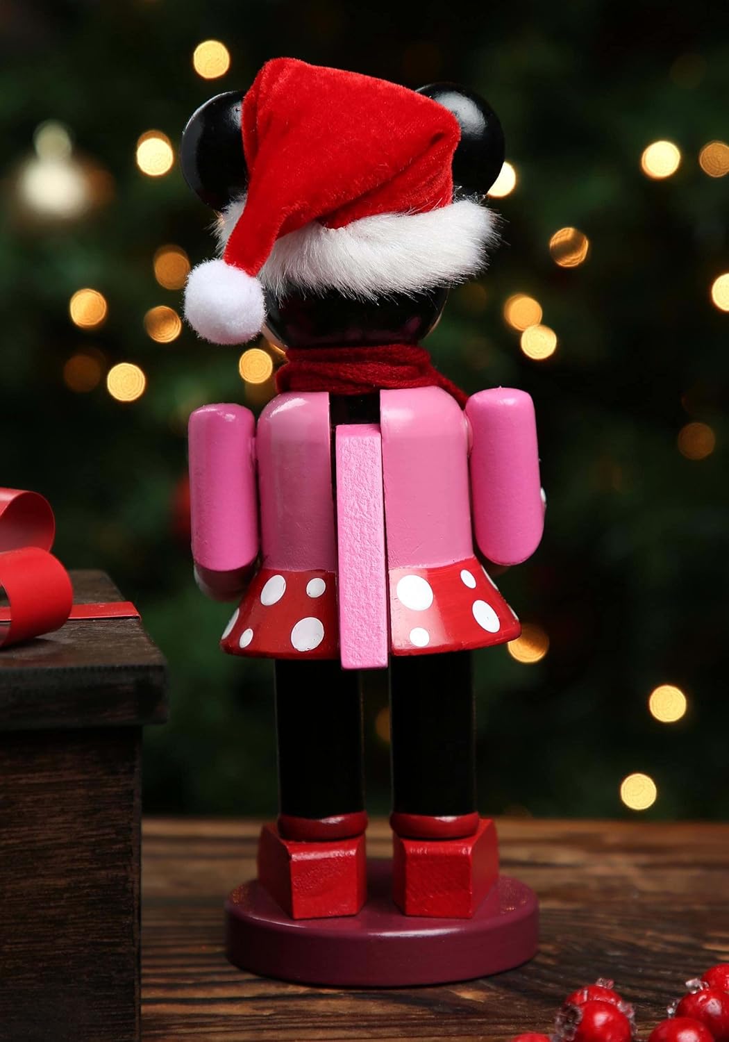 Nutcracker Minnie Mouse de Kurt Adler, figura decorativa navideña