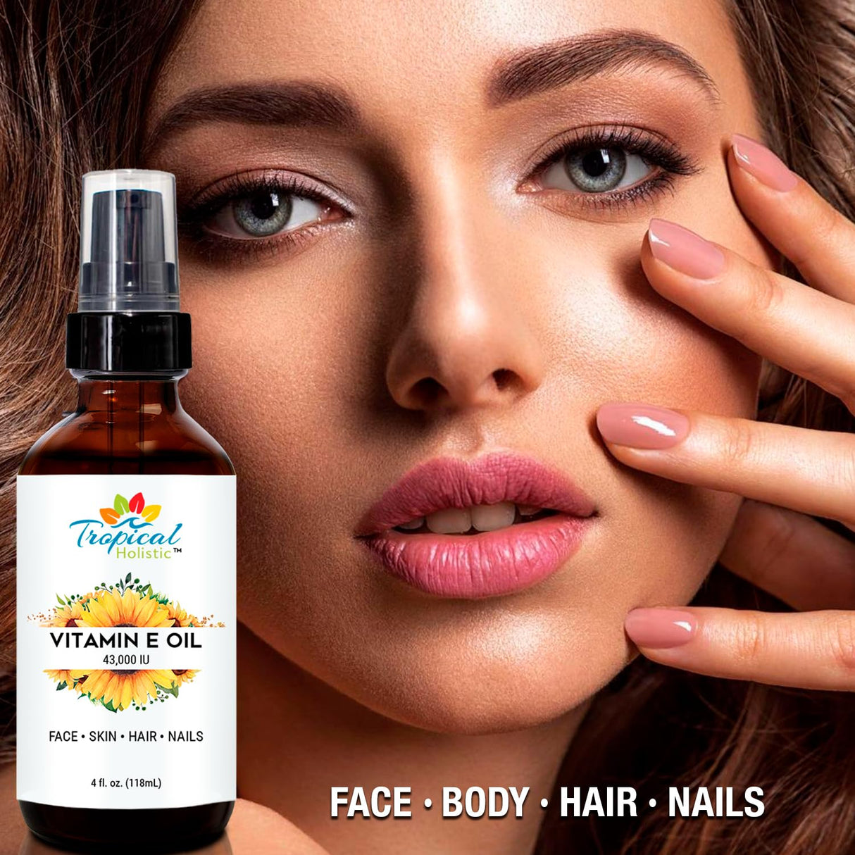 Aceite de Vitamina E Orgánico 100% Natural para Piel y Cabello