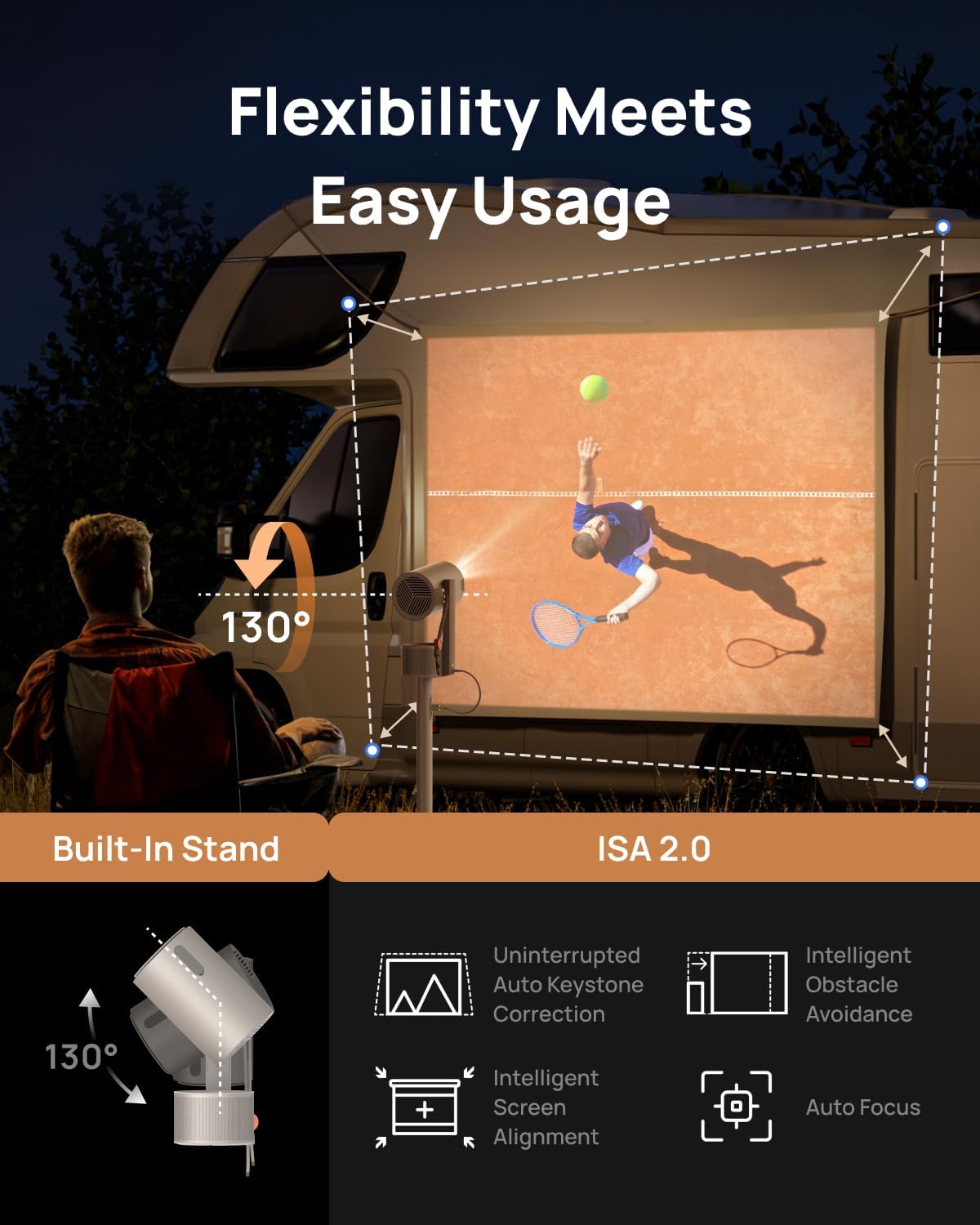 Proyector XGIMI MoGo 3 Pro, 450 lúmenes, Google TV, portátil