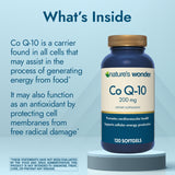 Natura's Wonder CoQ10 200mg Suplemento 120 Softgels