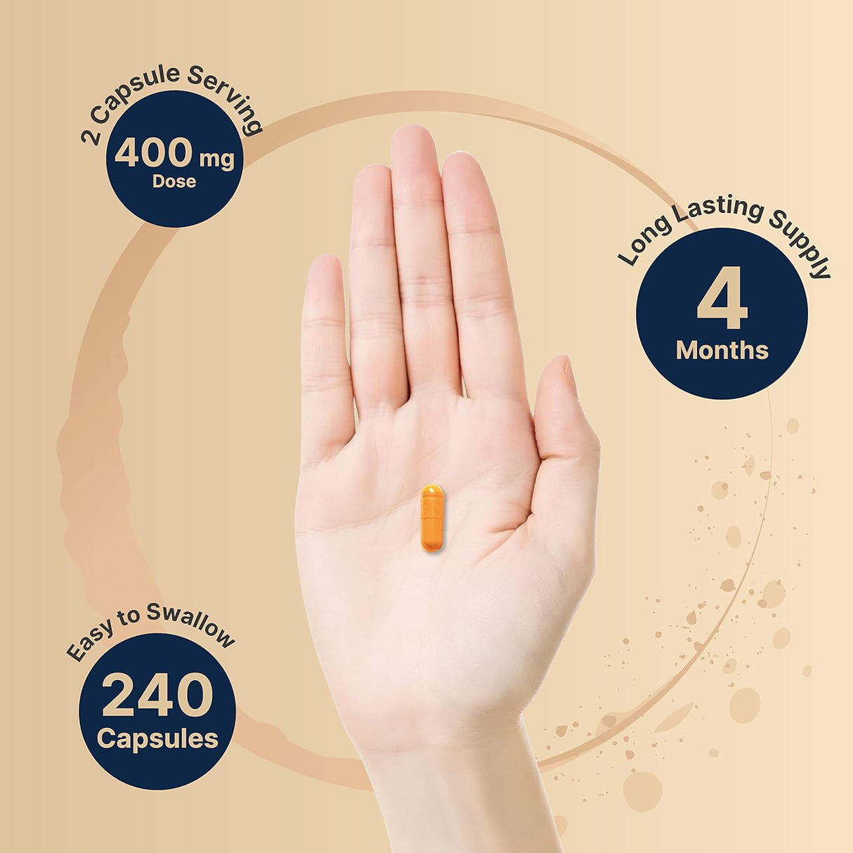 Suplemento Vitamina B2 Riboflavina 400 mg por  240 cápsulas