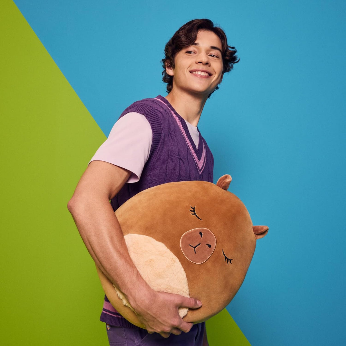 Peluche Squishmallows 14 Lijjian Capibara - Jazwares Original