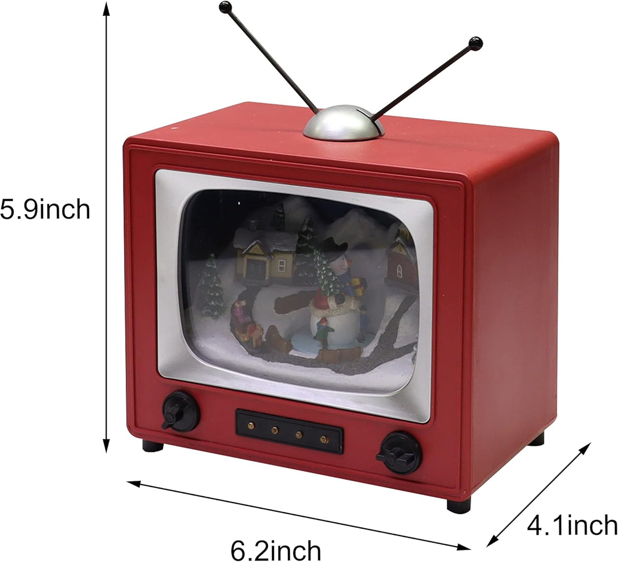 Televisor Retro 6 MOMENTS IN TIME con Música y Luz LED, Animado