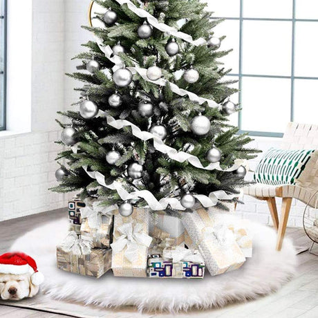 Funda para árbol de Navidad CHICHIC, piel sintética, 48 pulgadas