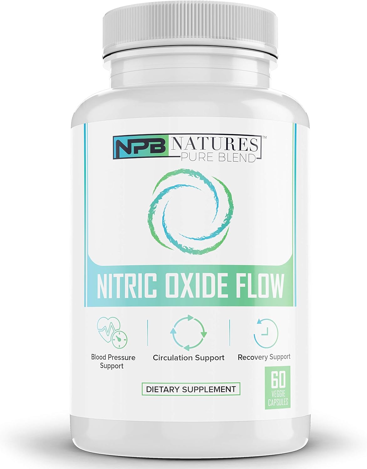 Suplemento de óxido nítrico Nature's Pure Blend  L-arginina