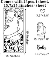 Vinilo Decorativo Oh Baby para Baby Shower - Arte Embarazo