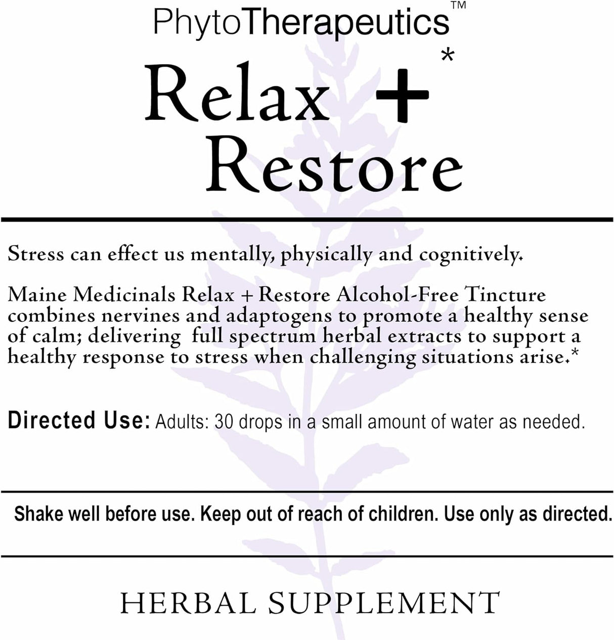 Relax + restaurar alcohol-free 2 fl oz