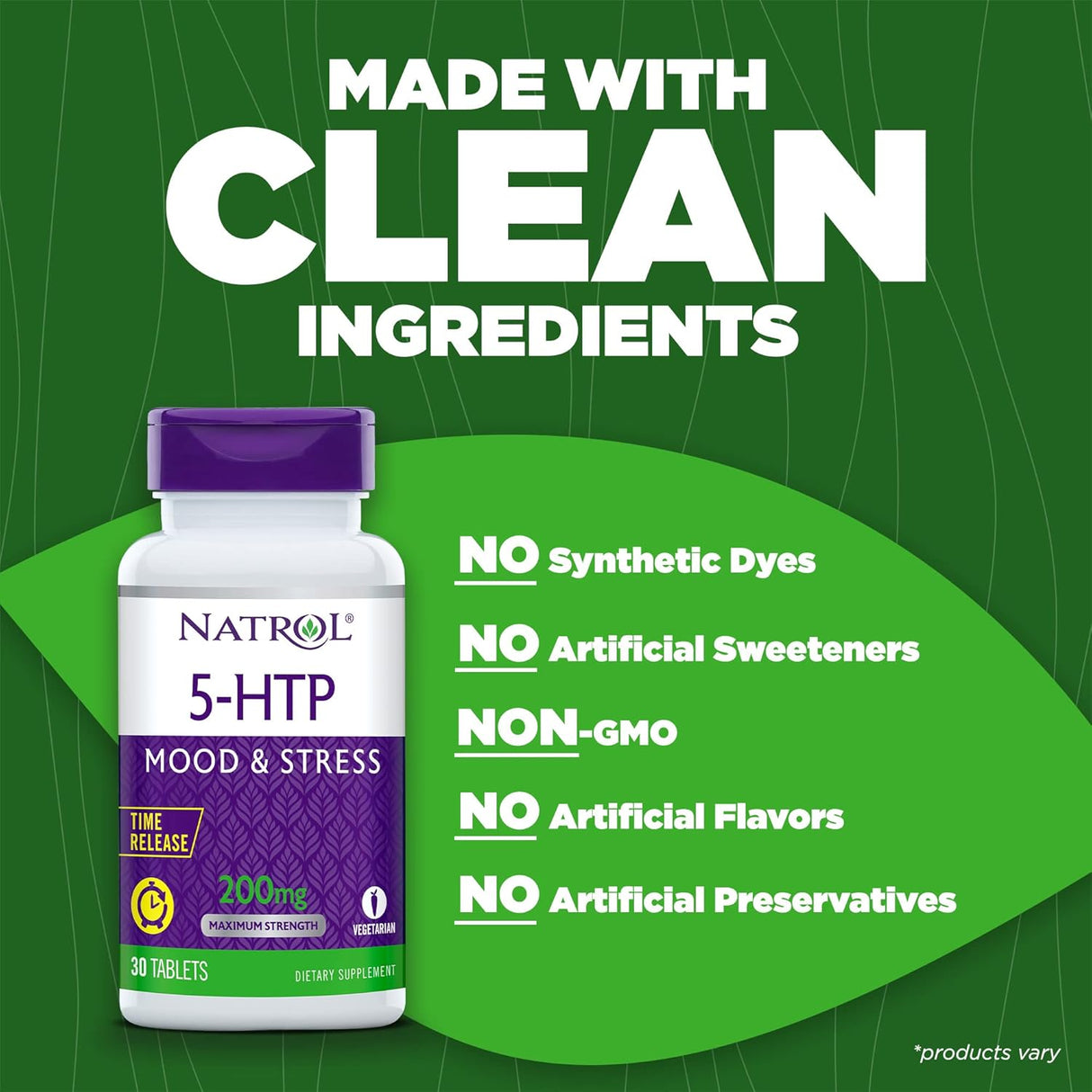 Suplementos Natrol 5-HTP Time Release Píldoras NROL