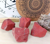 Jaspe rojo de 2 pulgadas, piedras naturales en bruto, Rojo