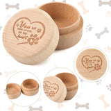 Caja de Recuerdos para Mascotas, Memoria de Madera, Corazón
