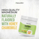 Polvo de Magnesio Citrato NaturalSlim, Apoyo al Estrés, 3 Pack