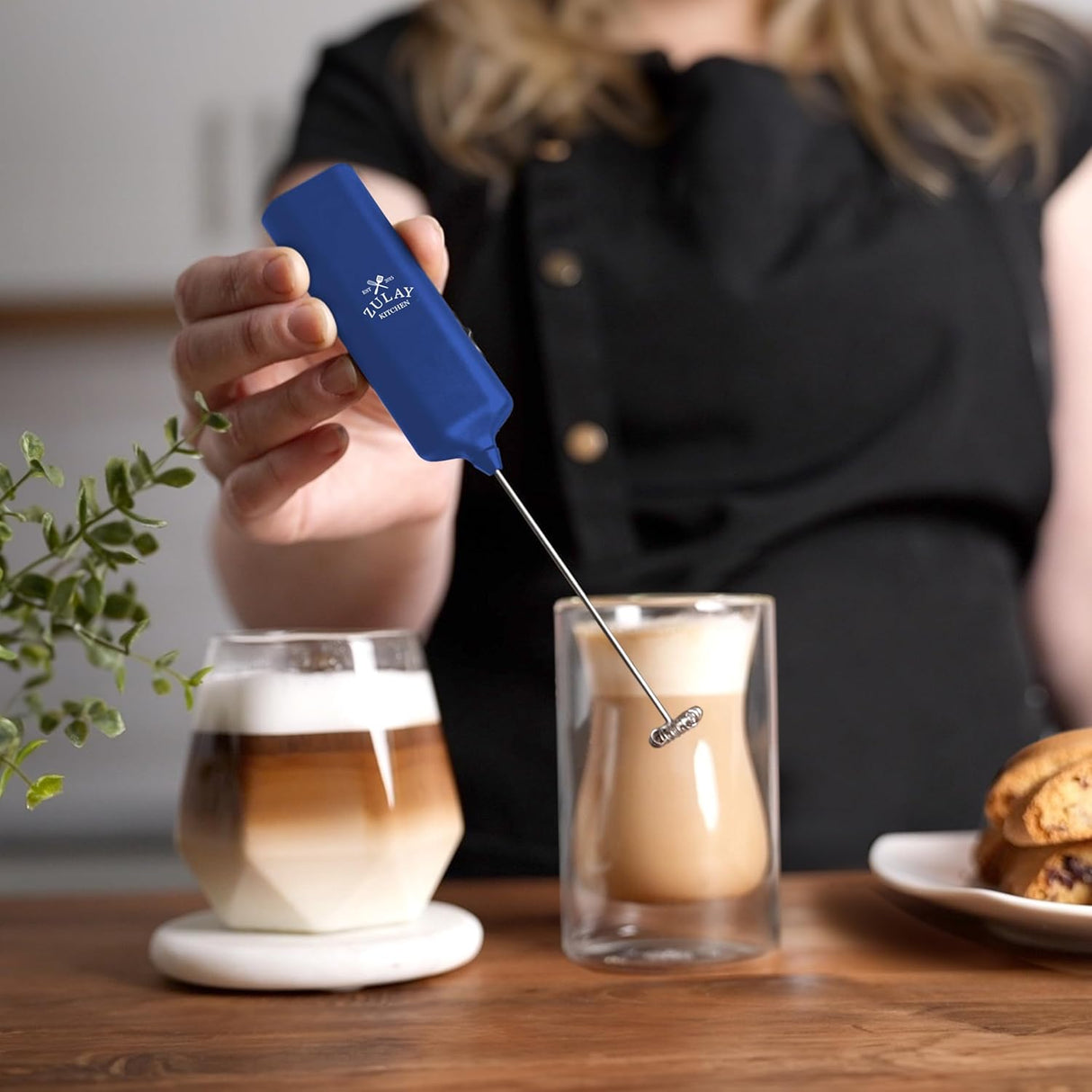 Batidor de Leche Portátil - Mini y Poderoso - Mezclador Manual