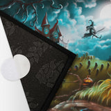 Felpudo Semicircular Halloween, Absorbente y Lavable, Modelo 2023