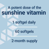 Suplemento de Vitamina D3 175 mcg Life Extension, 60 softgels