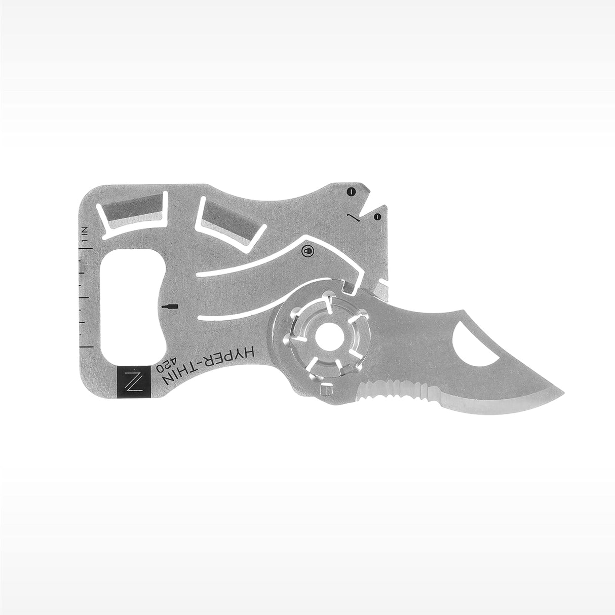 Cuchillo para guardarlo en la cartera de color gris