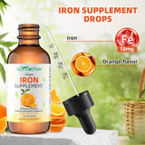 Suplemento líquido de hierro para mujeres y hombres, 60ml, absorción 98%