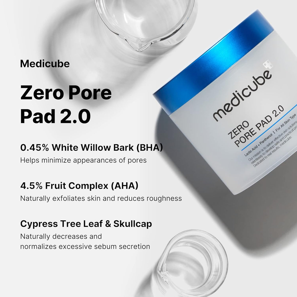 Almohadillas con tónico facial Medicube reductores